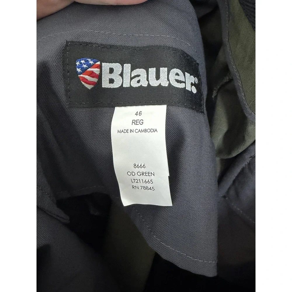 Blauer 8666 Tactical Pants OD Green Cargo Work Uniform Combat, Size 46regX37